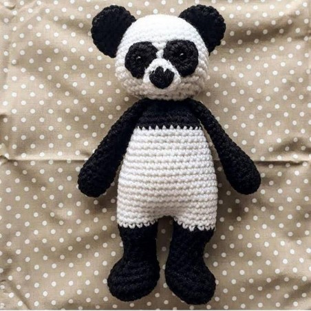 Crochet panda toy