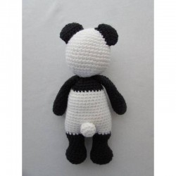 hand made crochet panda toy
