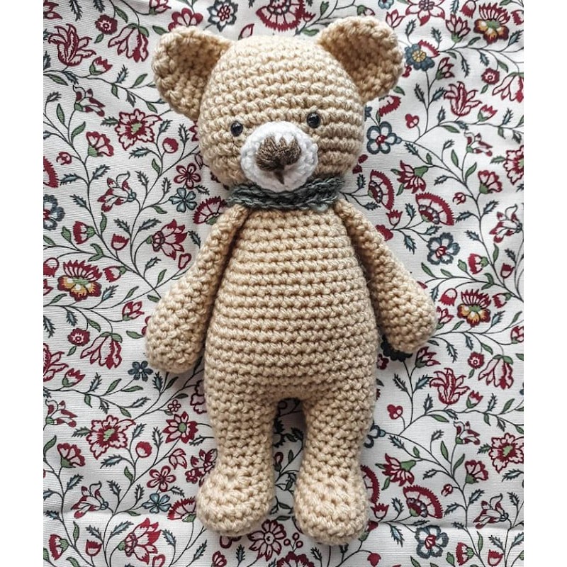 hand made crochet teddy toy
