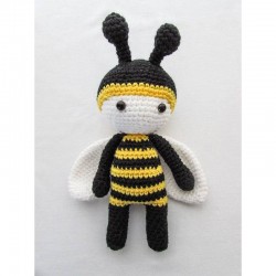 hand made crochet bumble bee toy