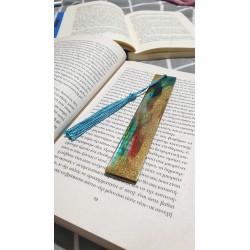 Rainbow Handcrafted Resin Bookmark