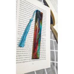 Rainbow Handcrafted Resin Bookmark
