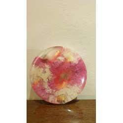 Pink madness Resin Coasters - Handmade - Set of 3 Coasters