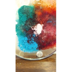 Colourful Flower Resin Coasters - set of 2 Coasters