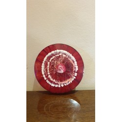 Red Daisy Resin Coasters - Handmade - Set of 2 Coasters
