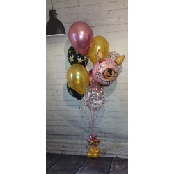 Crazy donut dog balloon bouquet