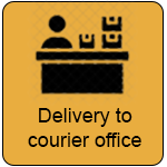 Delivery to any courier office.